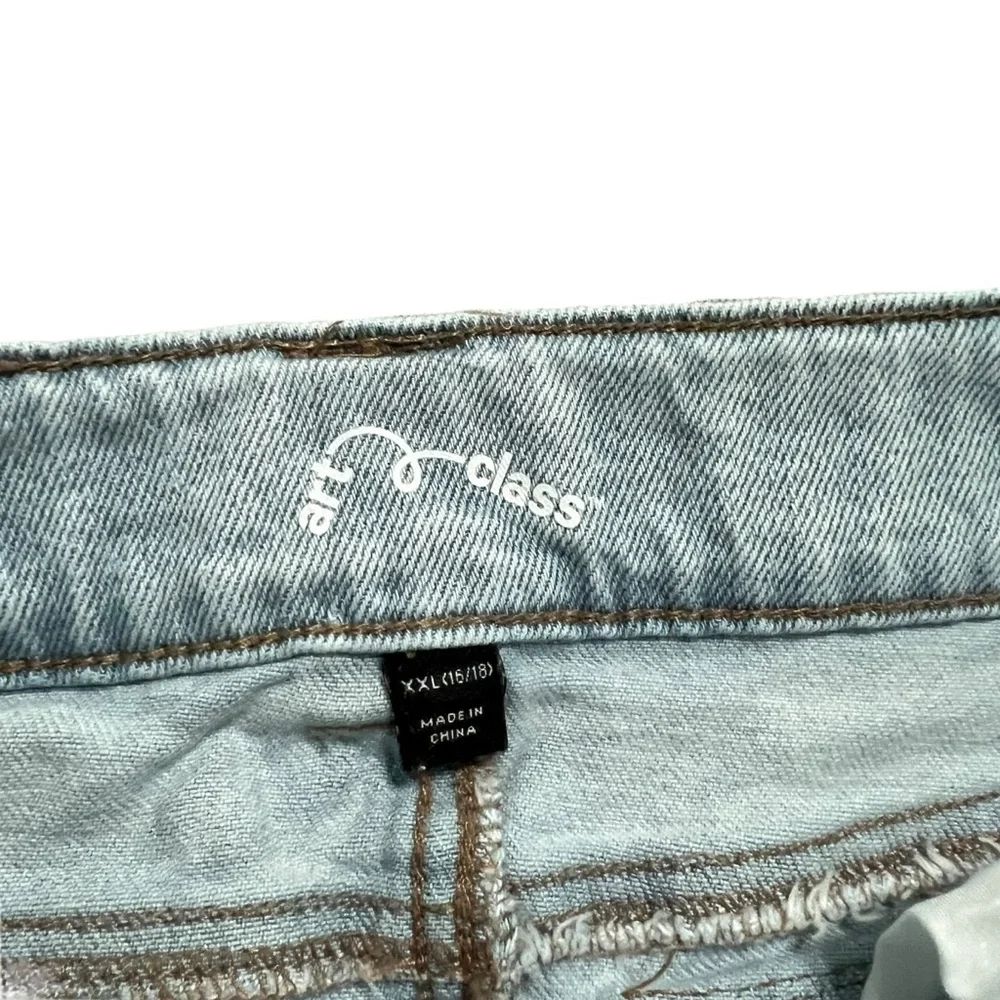 Art Class Girls XXL (16/18) Light Wash Denim Skirt
